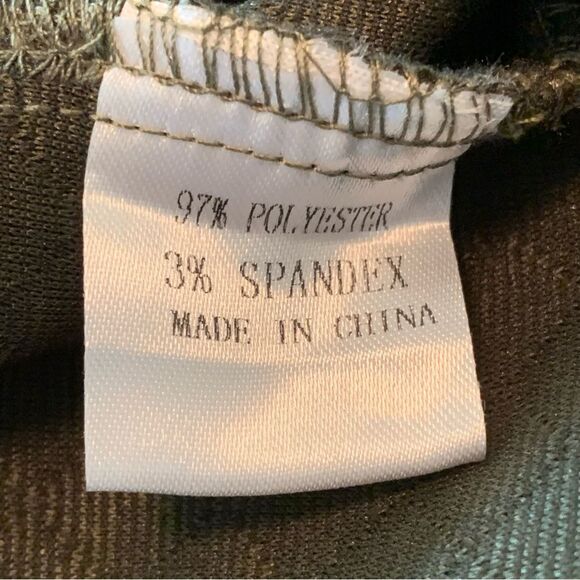 ZESICA Quilted Jacket Shirt Women’s Small Olive Green Button Up Side Pockets. - Picture 7 of 12